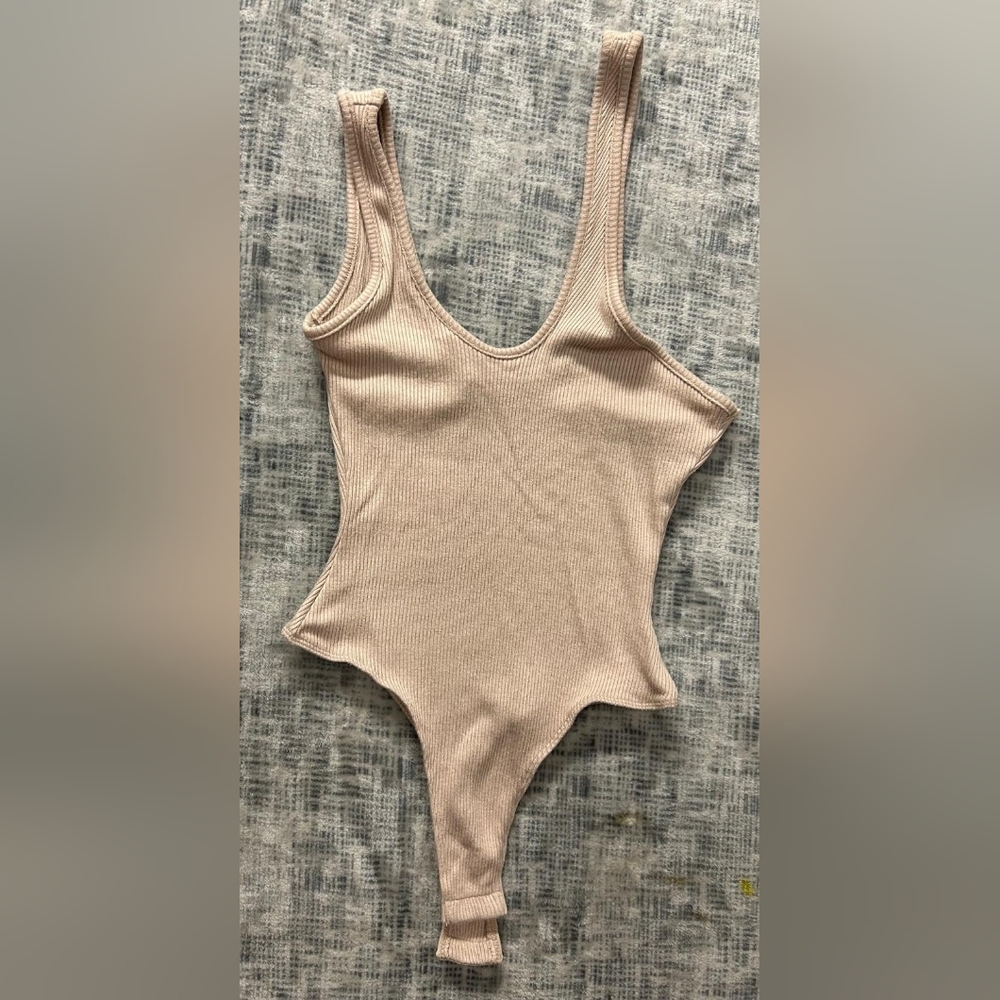 JLUXLABEL Ribbed Bodysuit - Cream